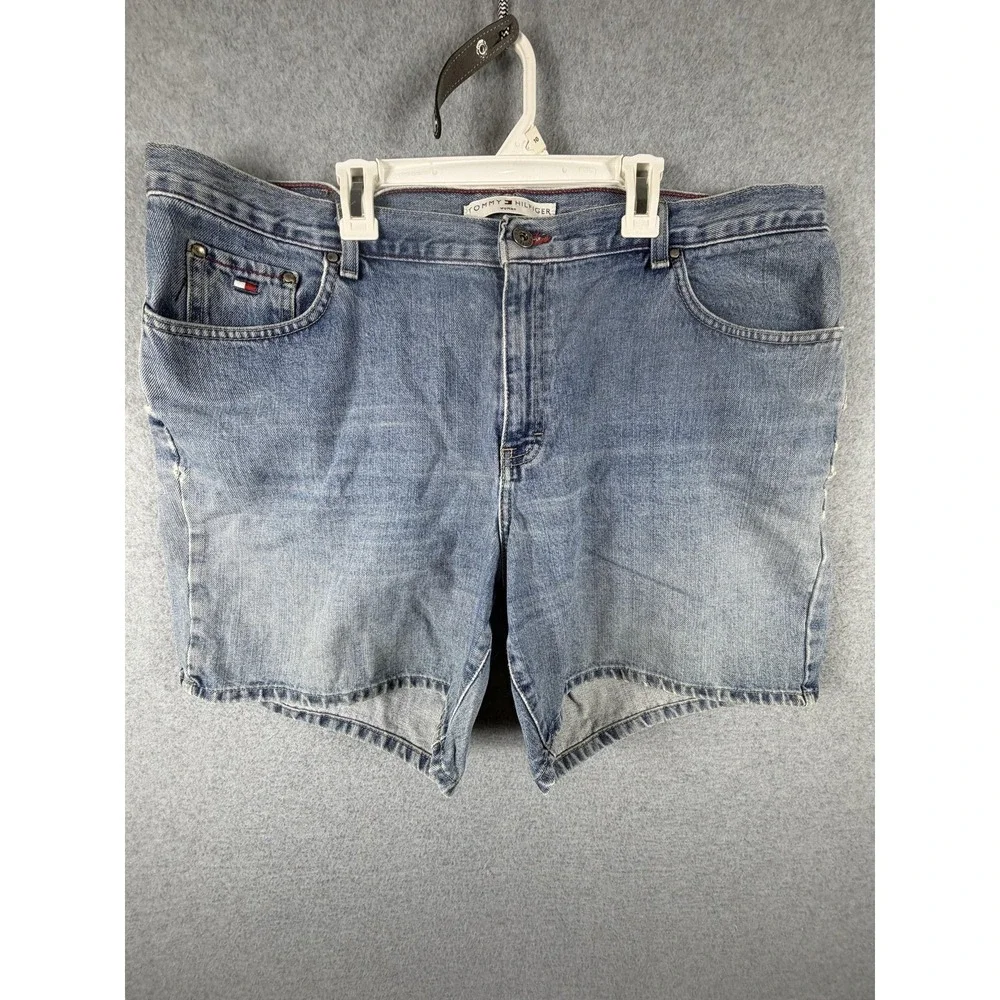 Vintage‎ Tommy Hilfiger Shorts Womens 16 Blue Denim Jean Boyfriend Casual 2000s